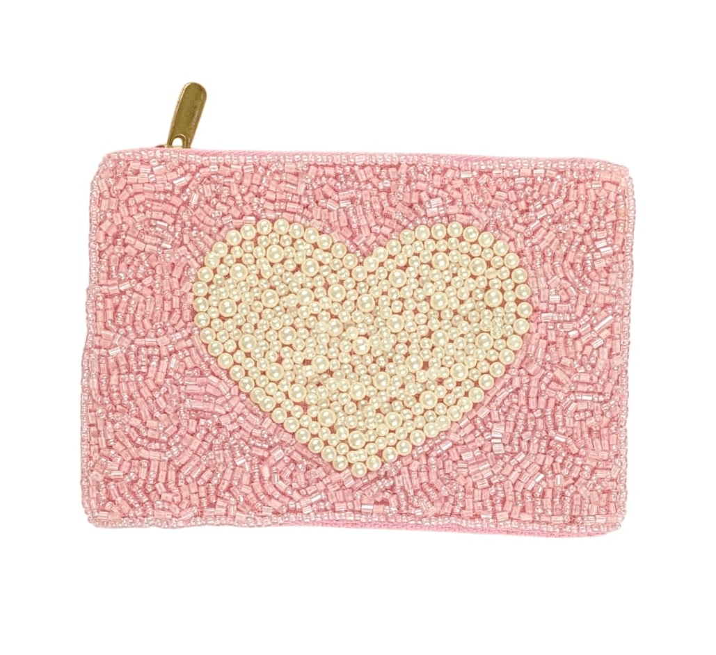 Heart Beaded Coin Purse - The Collective Park City