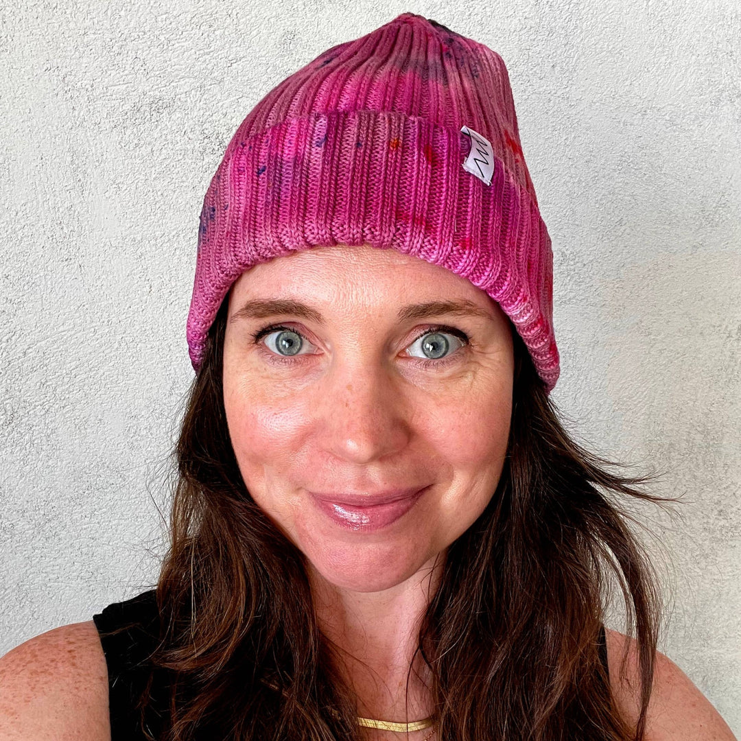 Heart Hand - dyed Beanie Hat - The Collective Park City