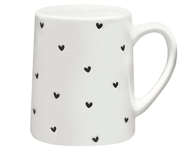 Hearts Tapered Mug - The Collective Park City