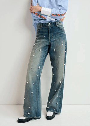 Held Pearl Embellished Jean - The Collective Park City