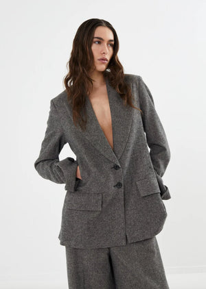 Helin Mini Check Blazer - The Collective Park City