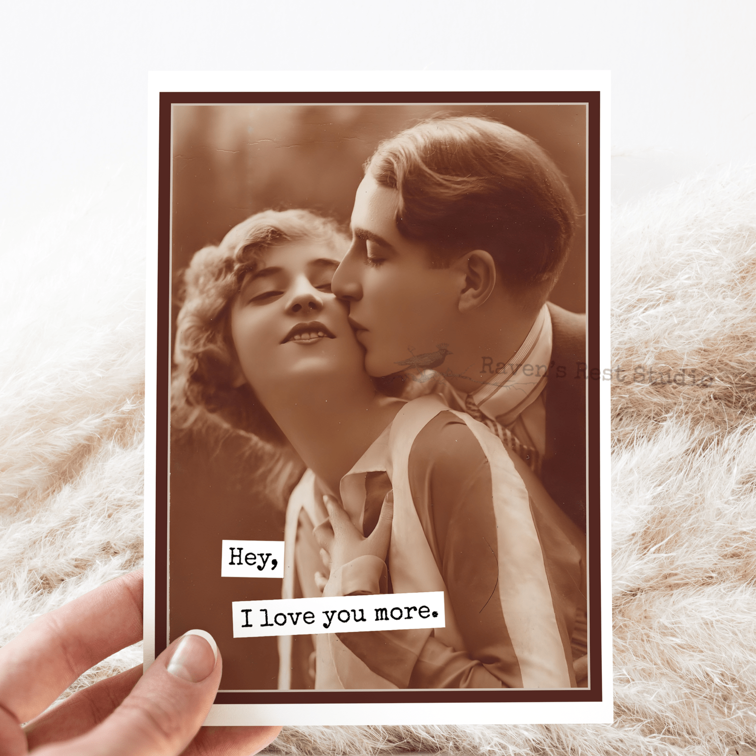 Hey, I Love You More. Greeting Card - The Collective Park City