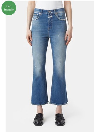 hi - sun Cropped High Rise Jean - Mid Blue - The Collective Park City