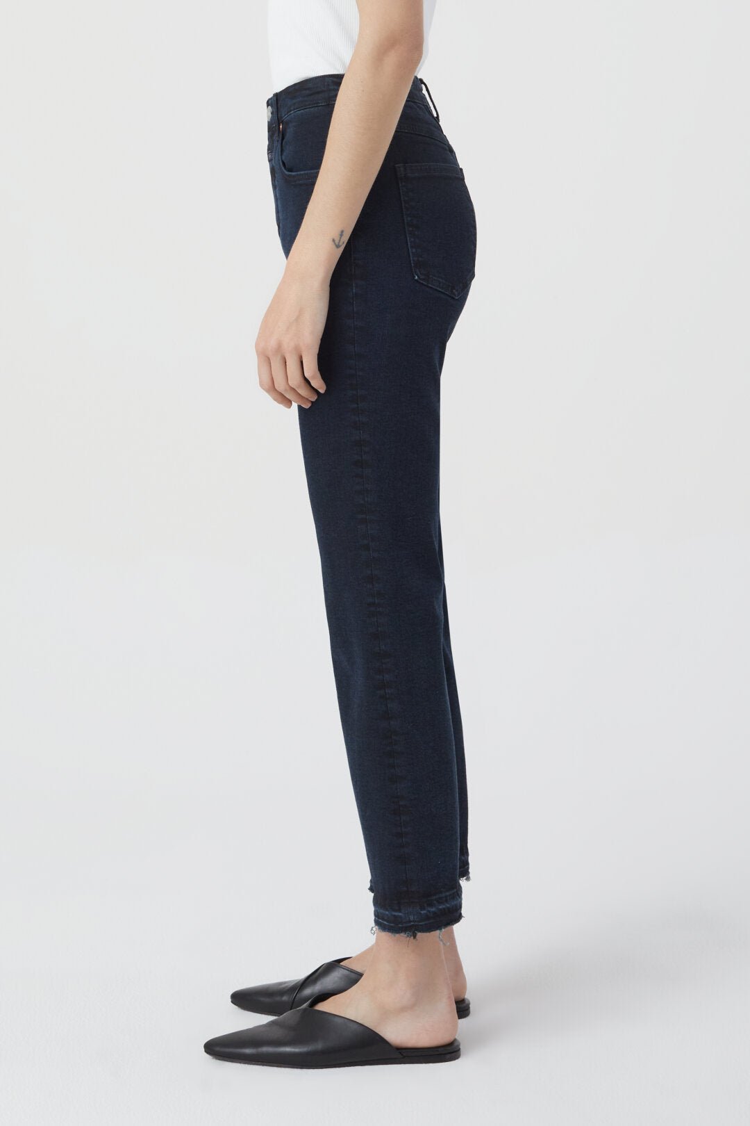 Hi - Sun High Waisted Crop Jean - Blue/ Black - The Collective Park City