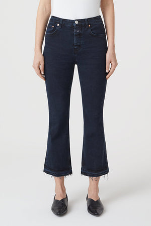 Hi - Sun High Waisted Crop Jean - Blue/ Black - The Collective Park City