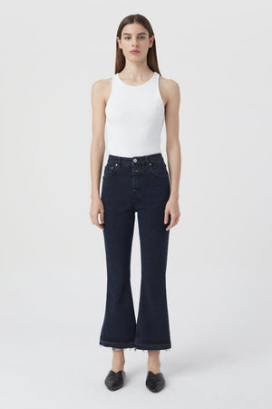 Hi - Sun High Waisted Crop Jean - Blue/ Black - The Collective Park City