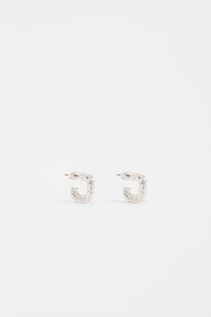 Hiva Mini-Hoop Earring - Silver - The Collective Park City