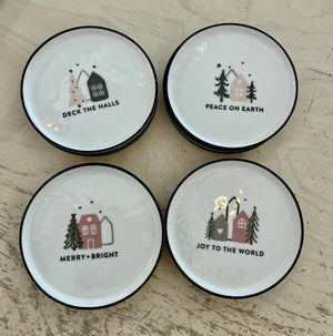 Holiday Appetizer Plates - Festive Message - The Collective Park City
