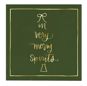 Holiday Cocktail Napkins - Merry Spirit - The Collective Park City