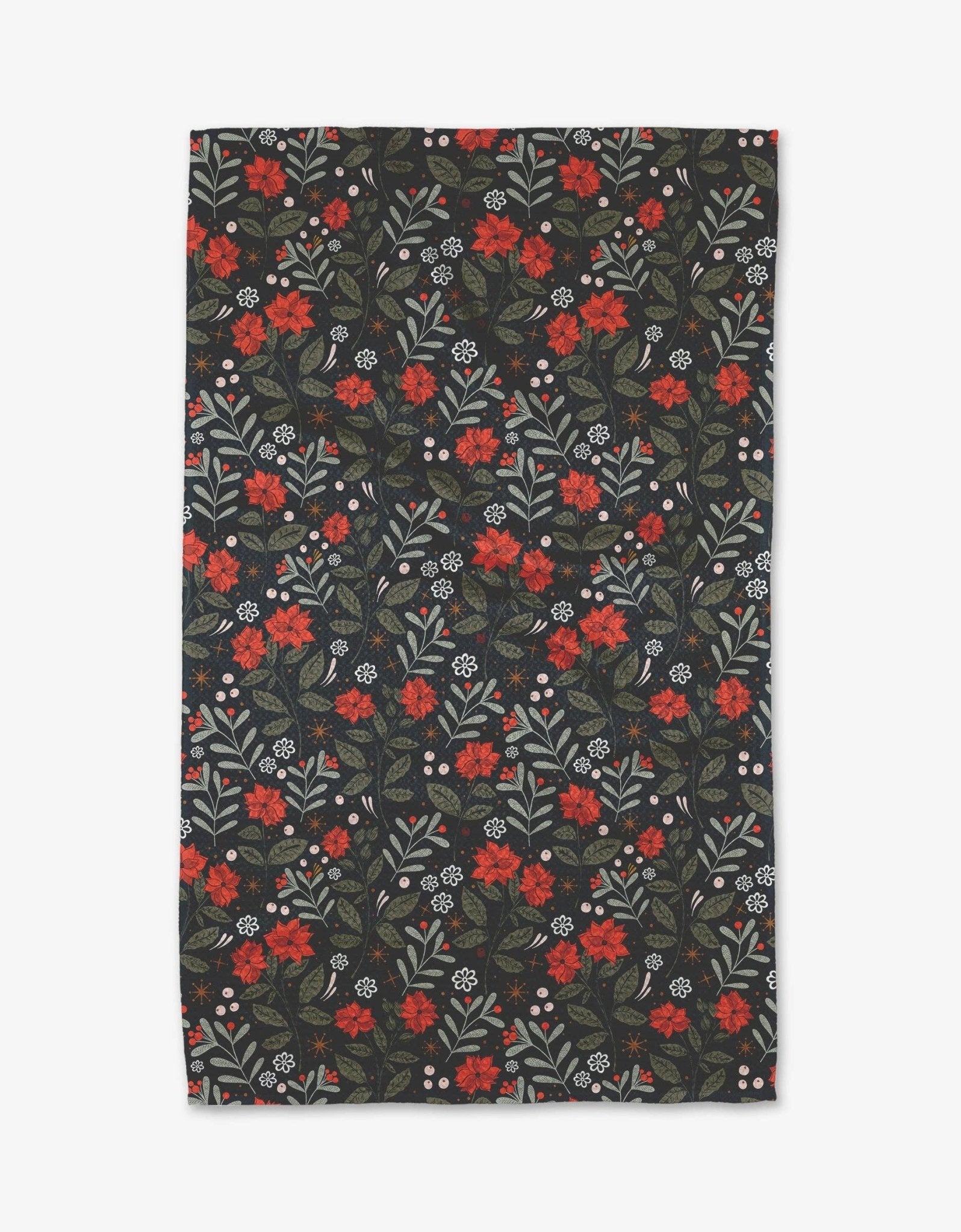 Holiday Floral Tea Towel - The Collective Park City