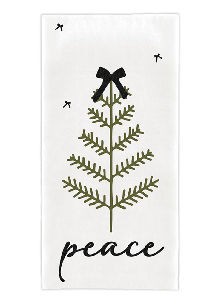 Holiday Tea Towel - Peace - The Collective Park City