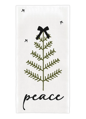 Holiday Tea Towel - Peace - The Collective Park City
