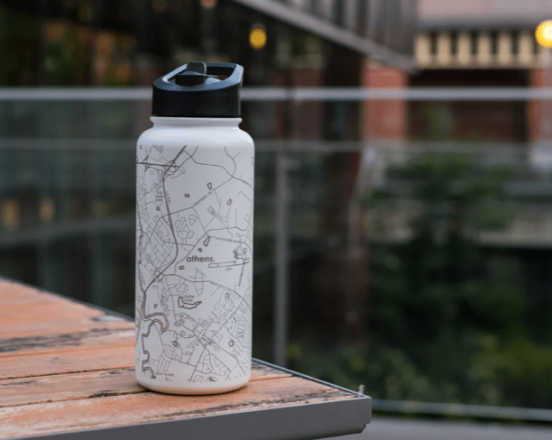 Home Town Map 32 oz Insulated Hydration Bottle - The Collective Park City