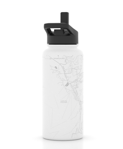 Home Town Map 32 oz Insulated Hydration Bottle - The Collective Park City