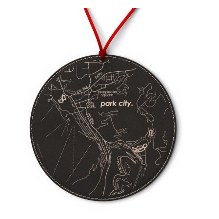 Home Town Map Ornament - The Collective Park City