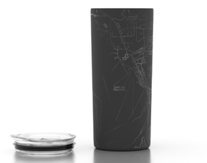 Hometown Park City Map Insulated Tumbler - 16oz - Black - The Collective Park City