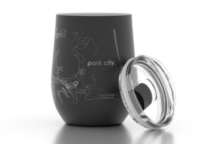 Hometown Park City Map - Insulated Wine Tumbler - The Collective Park City
