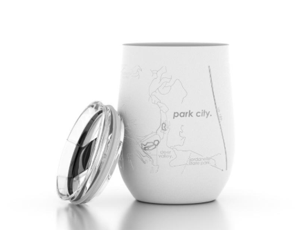 Hometown Park City Map - Insulated Wine Tumbler - The Collective Park City