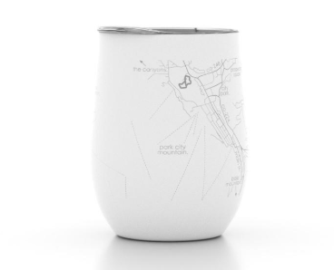 Hometown Park City Map - Insulated Wine Tumbler - The Collective Park City