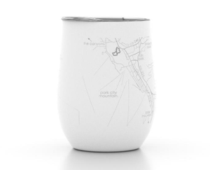 Hometown Park City Map - Insulated Wine Tumbler - The Collective Park City