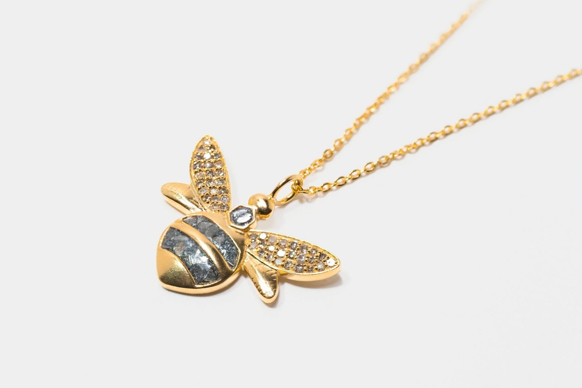 Honeybee Gold Vermeil Pendant Necklace - The Collective Park City