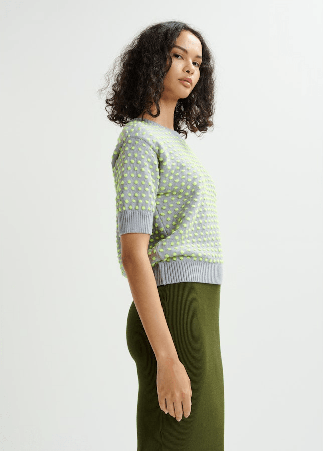 Hopes Jacquard Pullover - Cloud - The Collective Park City