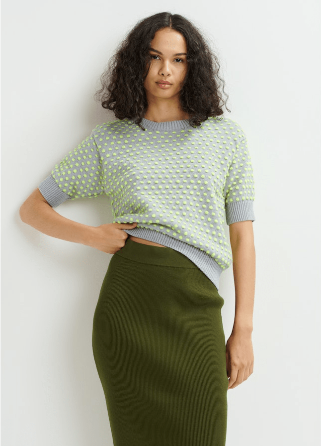 Hopes Jacquard Pullover - Cloud - The Collective Park City