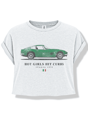 Hot Girls Hit Curbs Cropped Graphic Tee - The Collective Park City