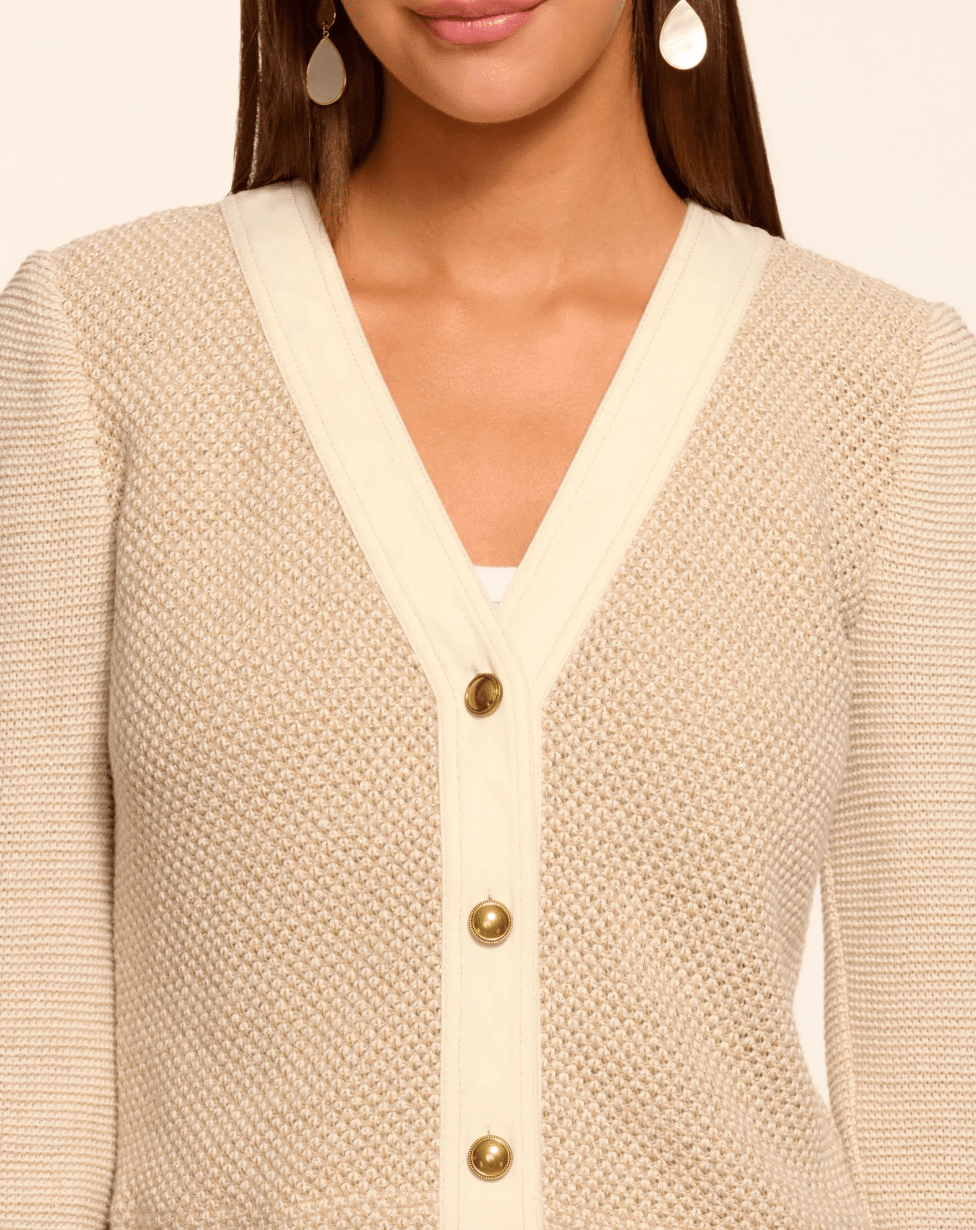 Huda Cotton Tweed Lurex Knit Jacket - The Collective Park City