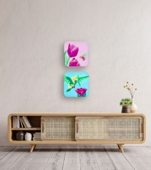 "Hummingbird" Original Painting - The Collective Park City