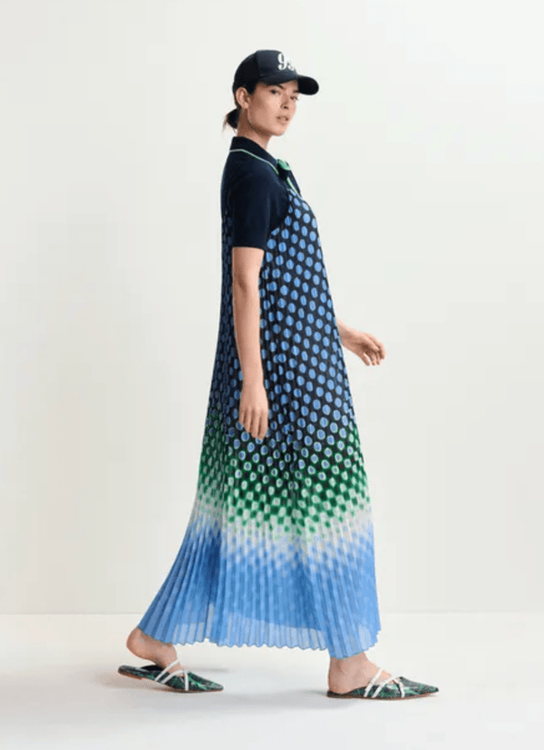 Hyacinth Pleated Maxi Dress