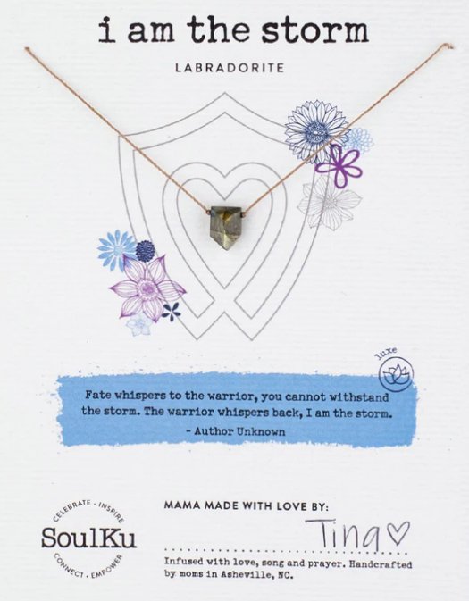 I am the Storm Empowering Labradorite Necklace - The Collective Park City