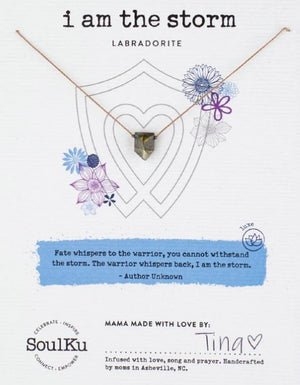 I am the Storm Empowering Labradorite Necklace - The Collective Park City