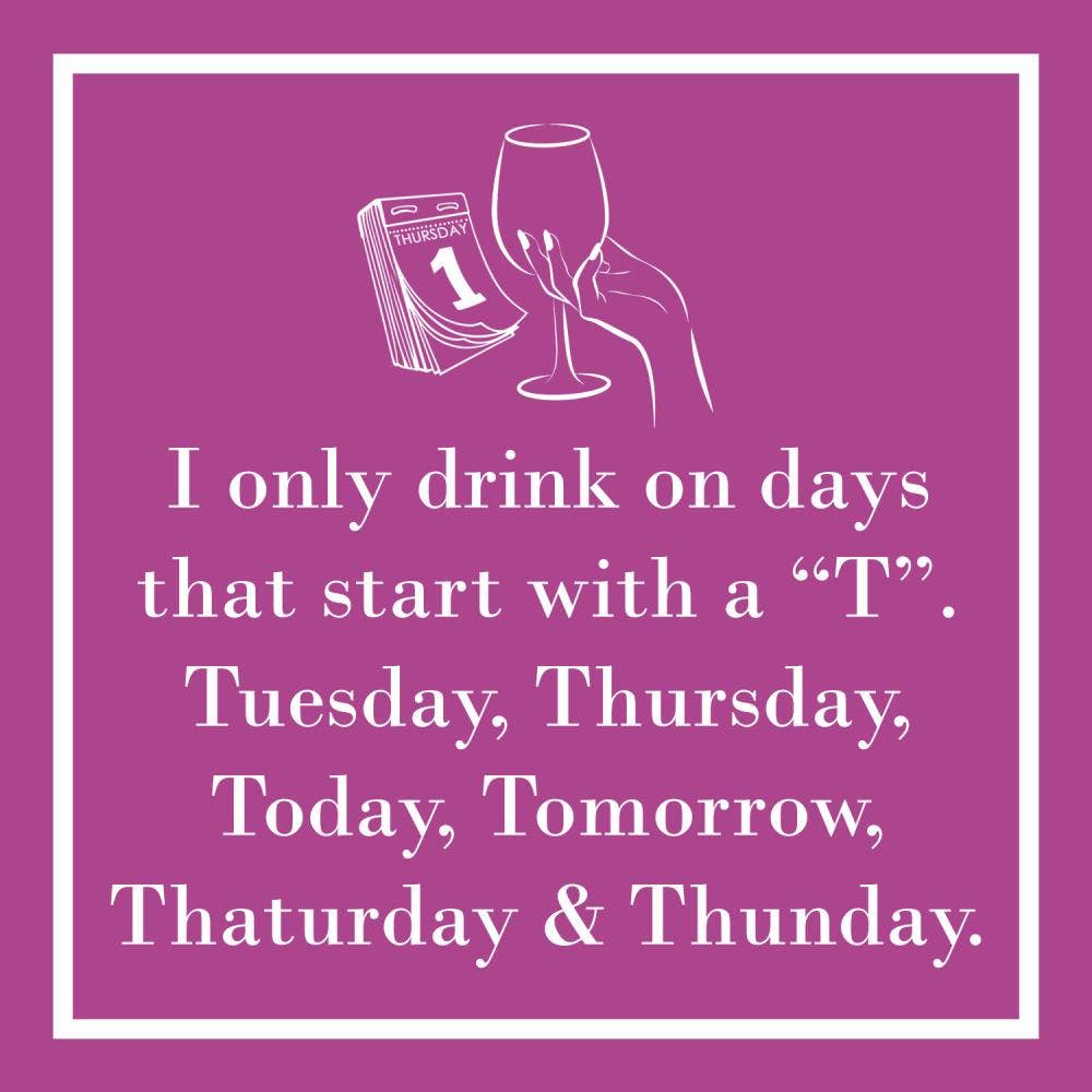 I ONLY DRINK Cocktail Napkin - The Collective Park City