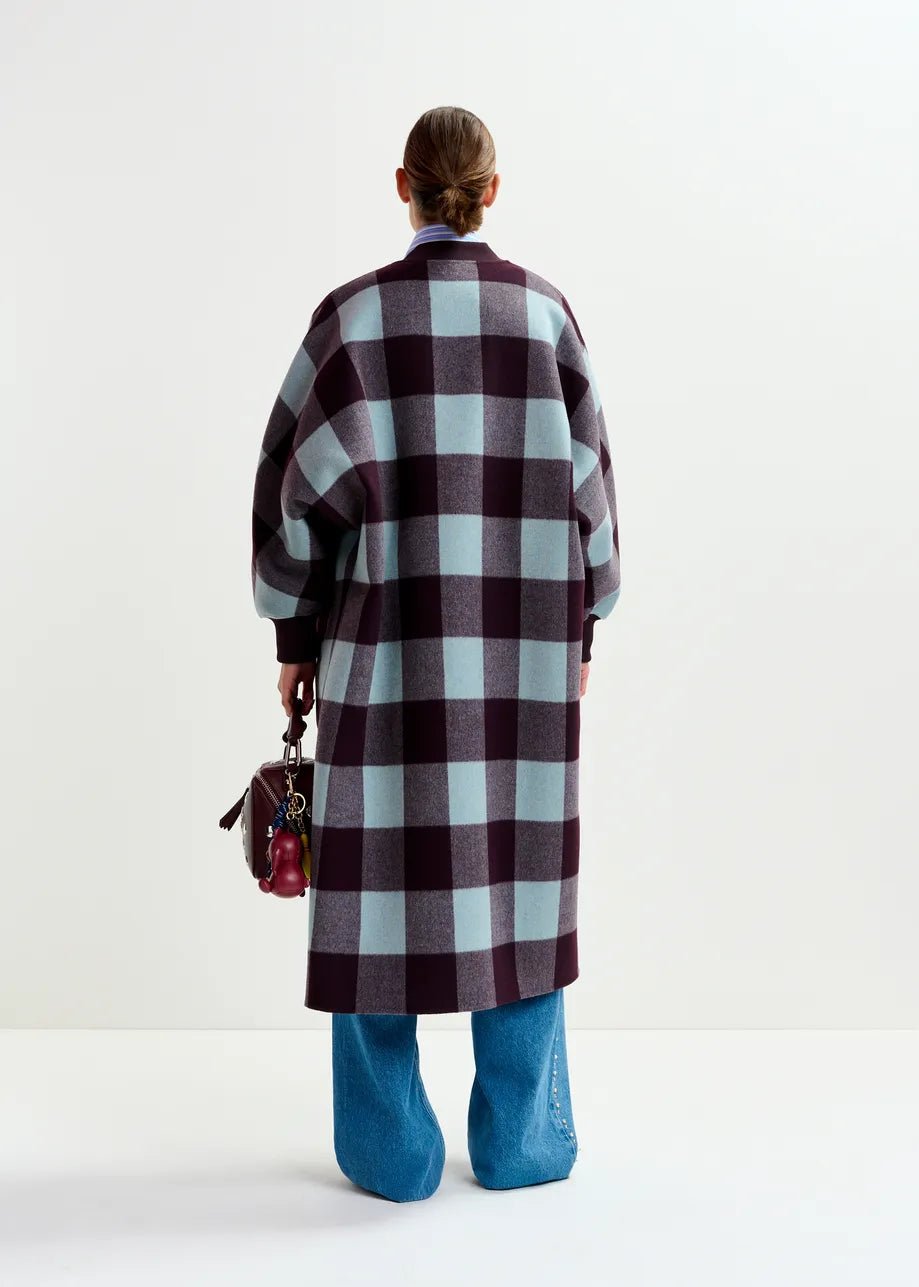 Ifit Wool Check Coat - The Collective Park City