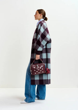Ifit Wool Check Coat - The Collective Park City