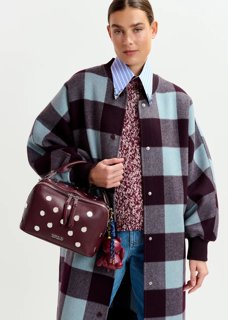 Ifit Wool Check Coat - The Collective Park City