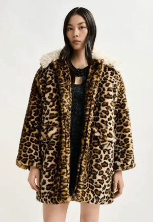 Ileopard Faux Fur Coat - The Collective Park City