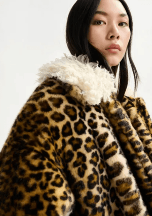 Ileopard Faux Fur Coat - The Collective Park City