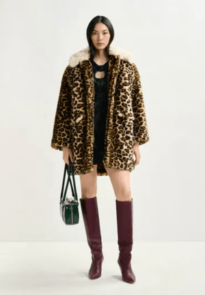 Ileopard Faux Fur Coat - The Collective Park City