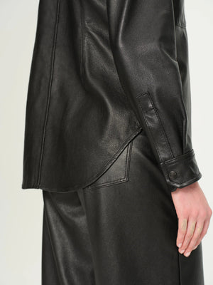 Ines Leather Shirt - The Collective Park City