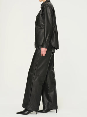 Ines Leather Shirt - The Collective Park City