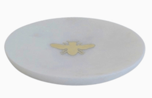 Inlaid Marble Tray - Bee - The Collective Park City