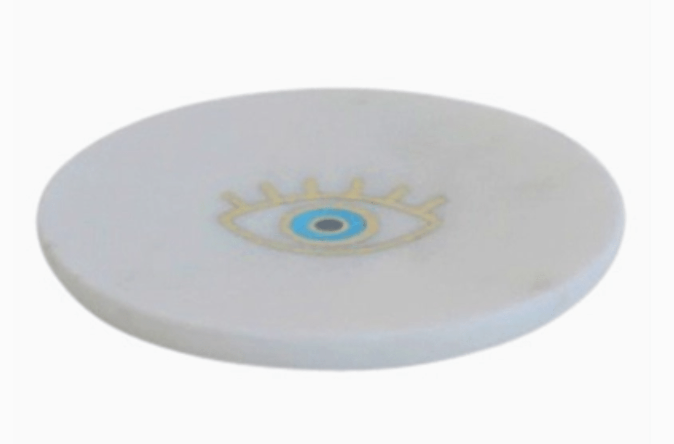 Inlaid Marble Tray - Eye - The Collective Park City