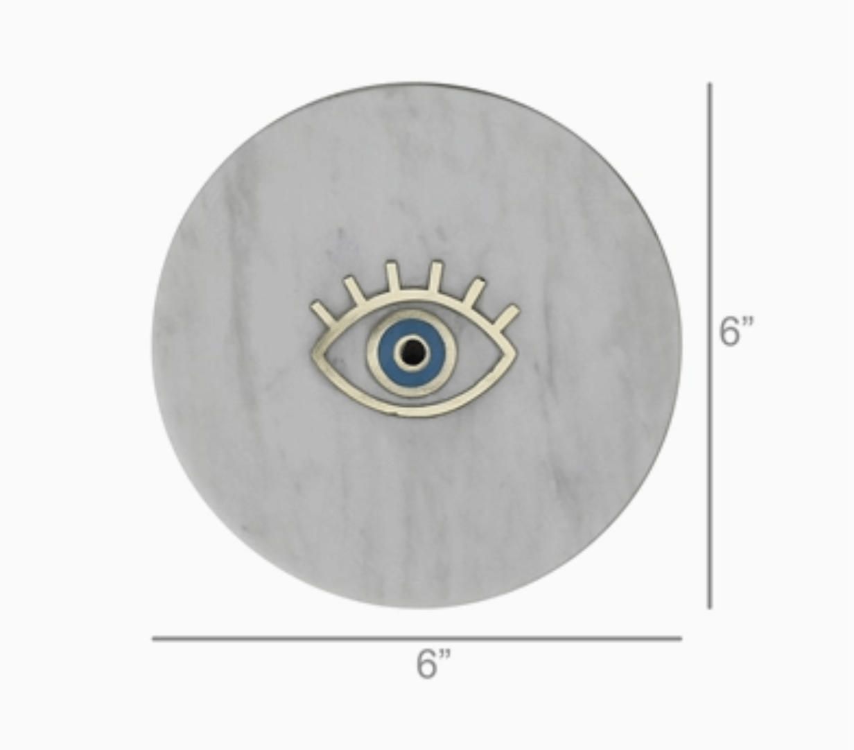 Inlaid Marble Tray - Eye - The Collective Park City