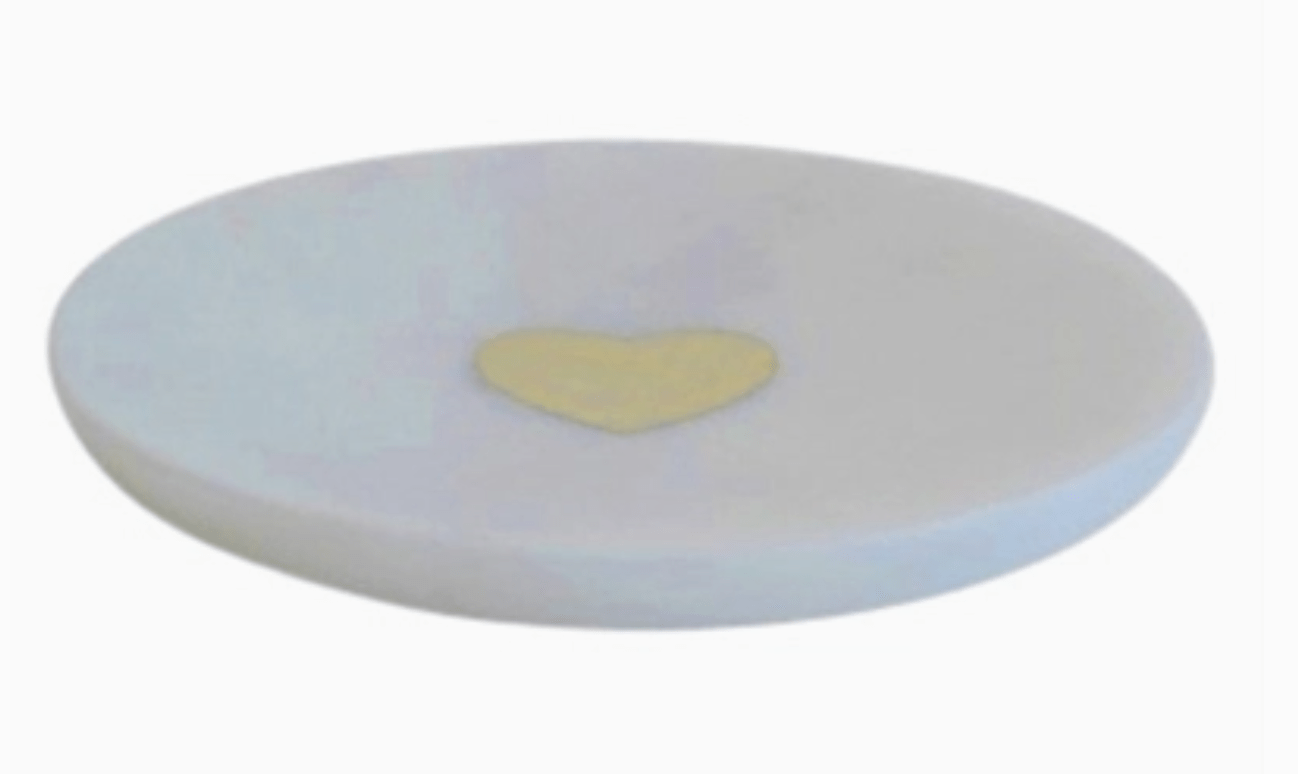 Inlaid Marble Tray - Heart - The Collective Park City