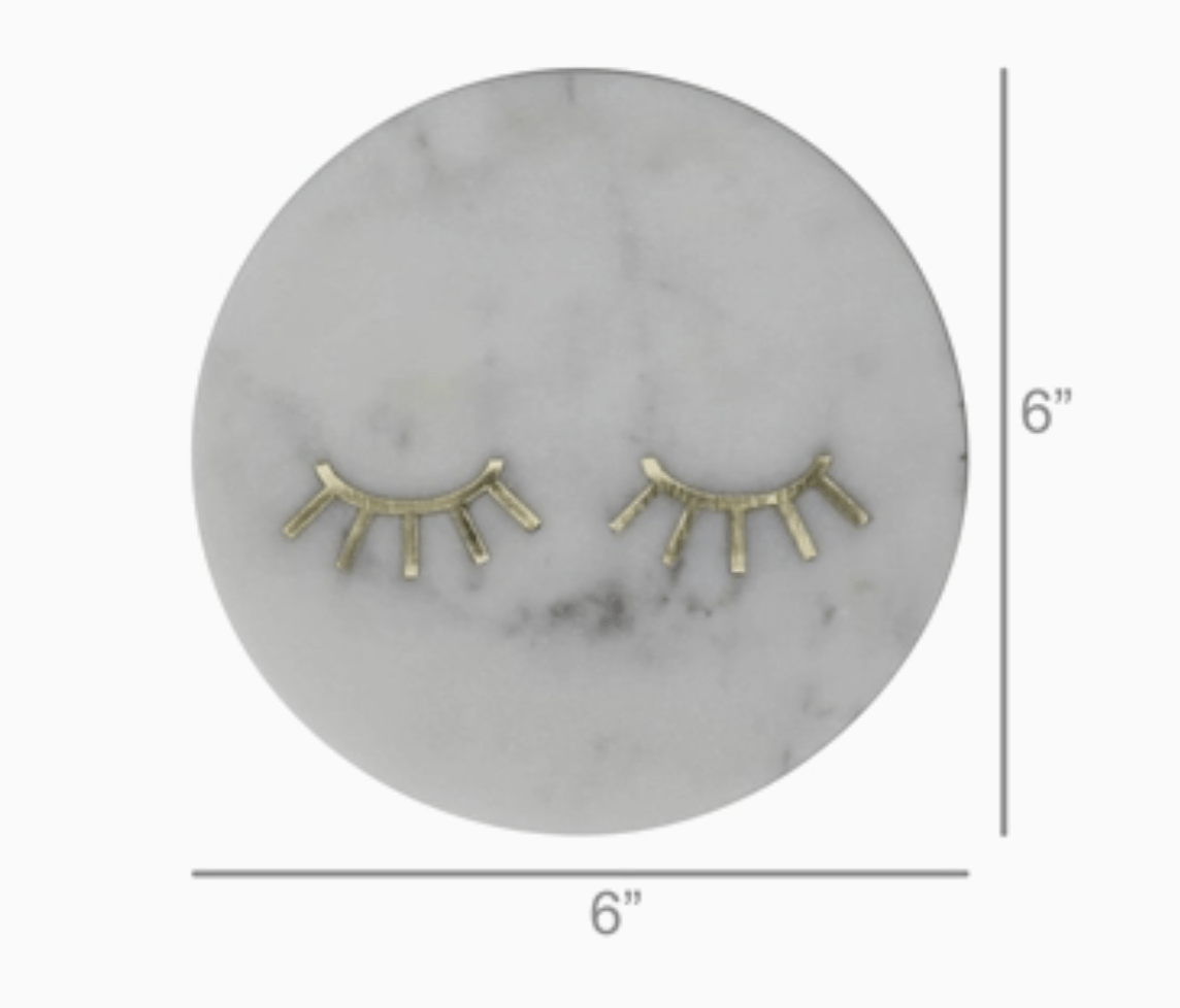 Inlaid Marble Tray - Lashes - The Collective Park City