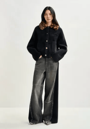 Intention Jacket with Leopard Collar - The Collective Park City