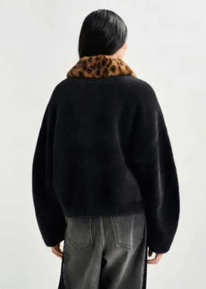 Intention Jacket with Leopard Collar - The Collective Park City