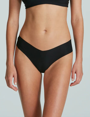 Invisible Rib Thong - Black - The Collective Park City